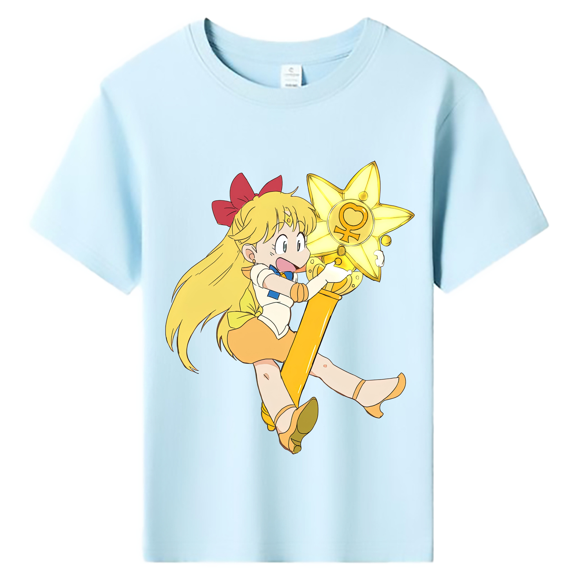 （画像用） 美少女戦士セーラームーン 愛野 美奈子 あいの みなこ Sailor Moon Aino Minako 綿100％キッズTシャツ（フロントプリント）